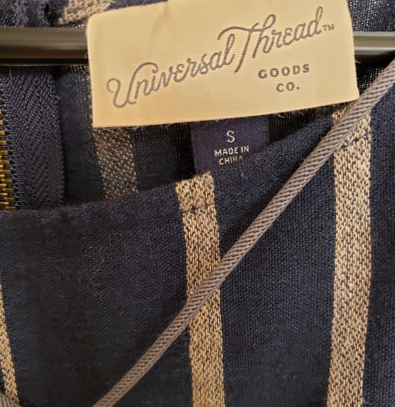 Universal Thread drawstring navy stripe jumpsuit size S - Picture 5 of 5